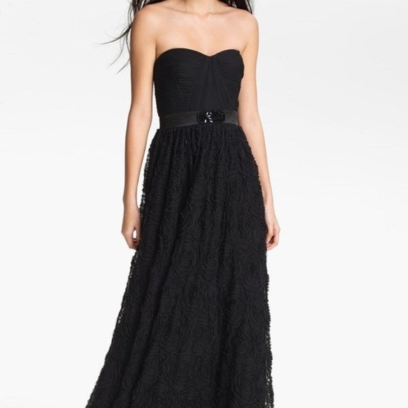 Pleat Bodice Ballgown - Prom, Wedding, Strapless - Picture 1 of 4